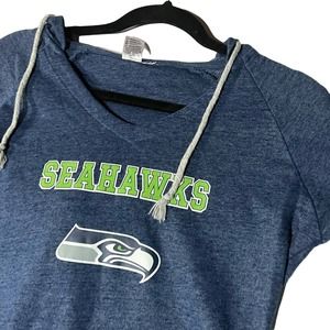 Seattle Seahawks Women’s Navy Blue Hooded Sweater
